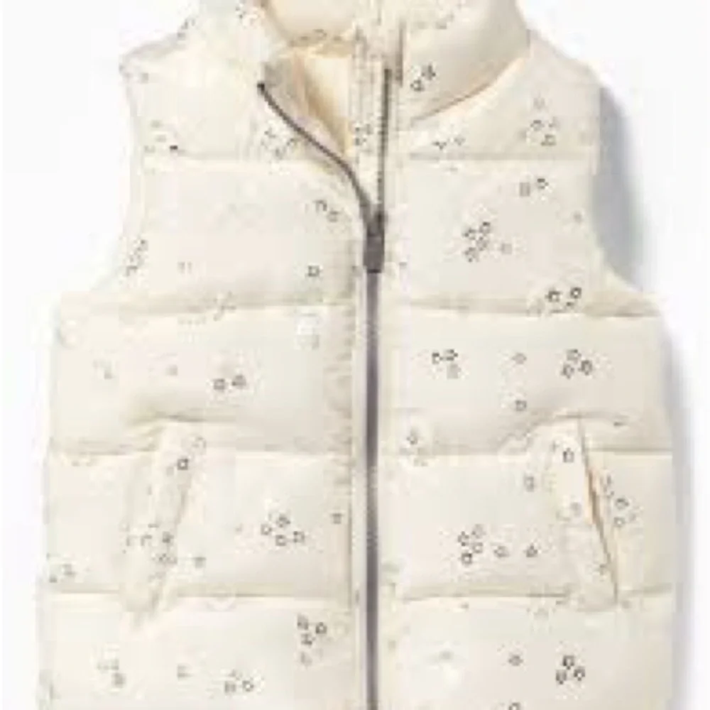 Old Navy frost free printed puffer vest size 4T